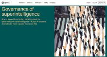 OpenAI blog Governance of superintelligence